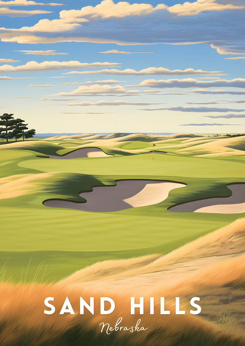 Nebraska Sand Hills Landscape Canvas Print & Poster Wall Art - AI PRINT LAB